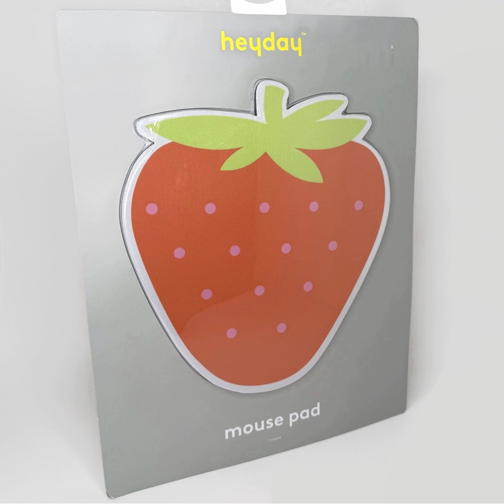 Strawberry-Shaped Mouse Pad